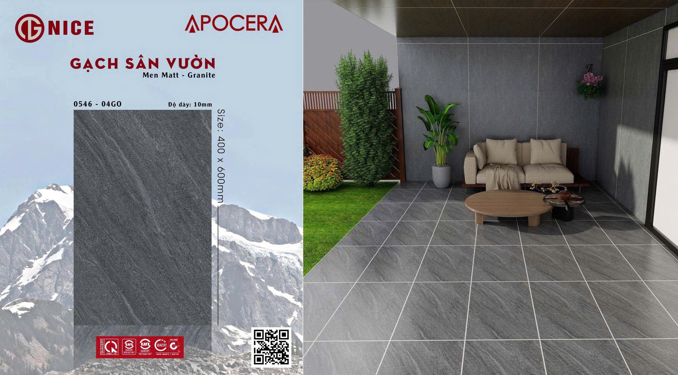 Gạch lát sân vườn 40x60cm Nice-5177