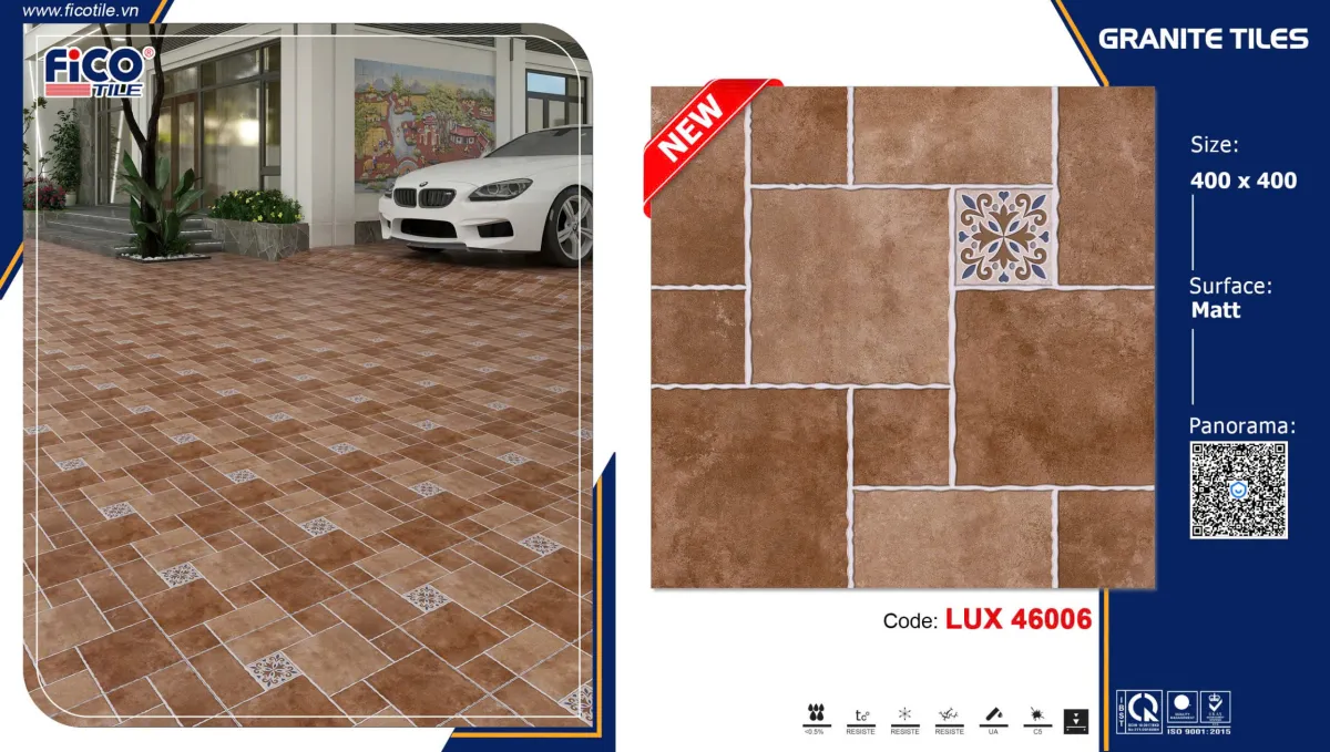 Gạch Lát Sân Vườn 40x40cm -5696