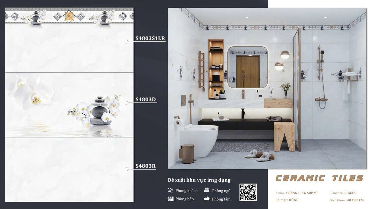 Gạch Ôp Tường 40x80cm thân-viền-5729