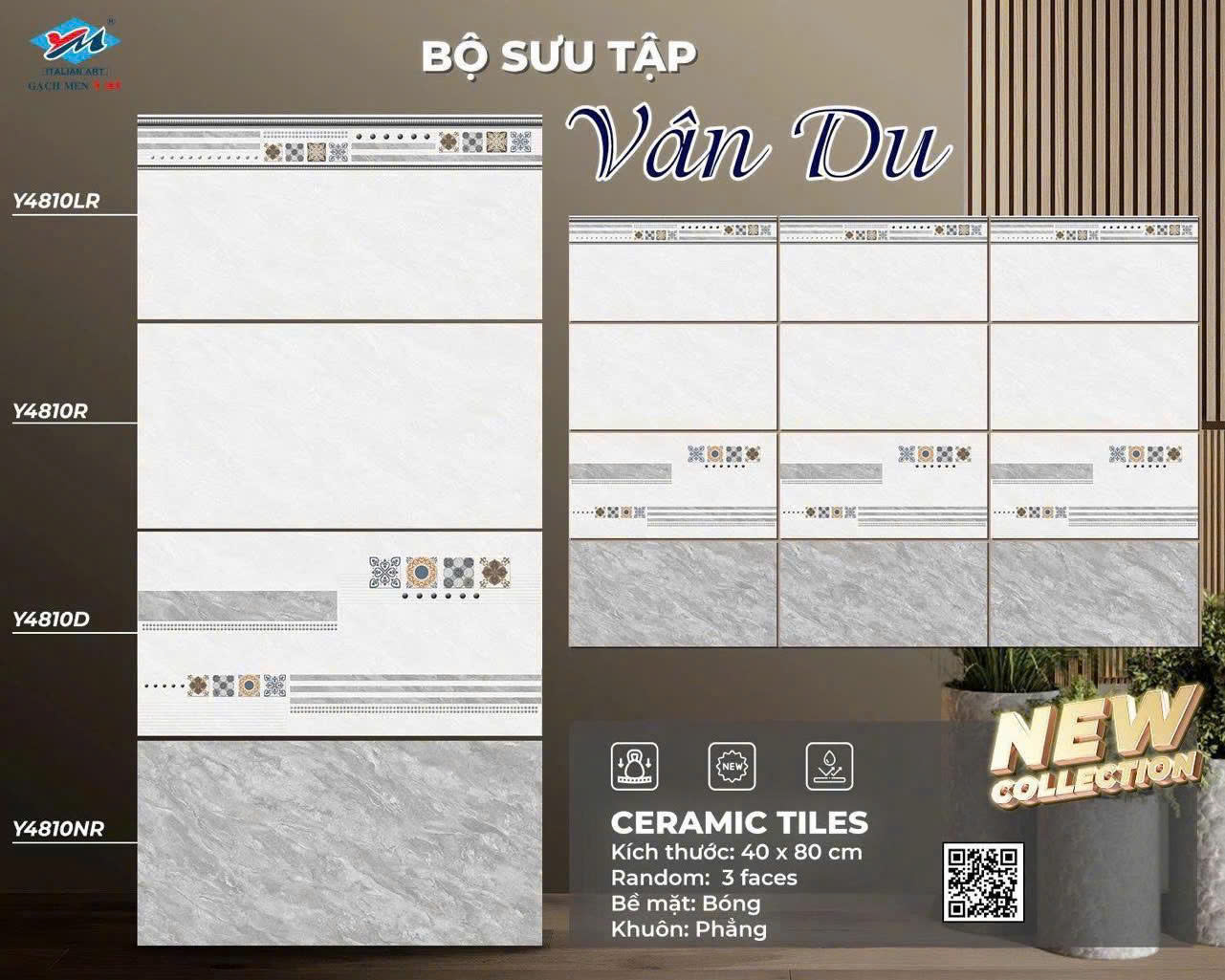 Gạch Ôp Tường 40x80cm thân nhạt-đậm-5724