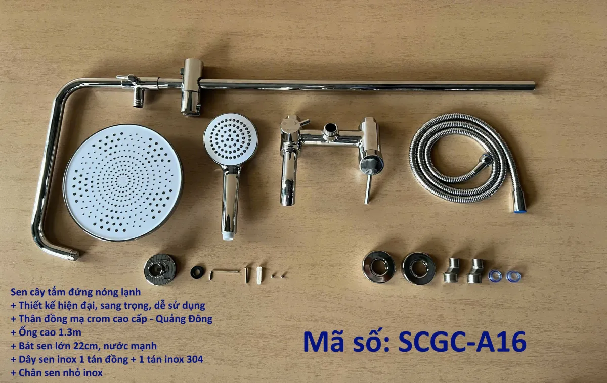 Cây sen tắm nóng lạnh inox-4318