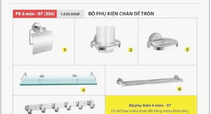Combo phụ kiện nhà vệ sinh-4321