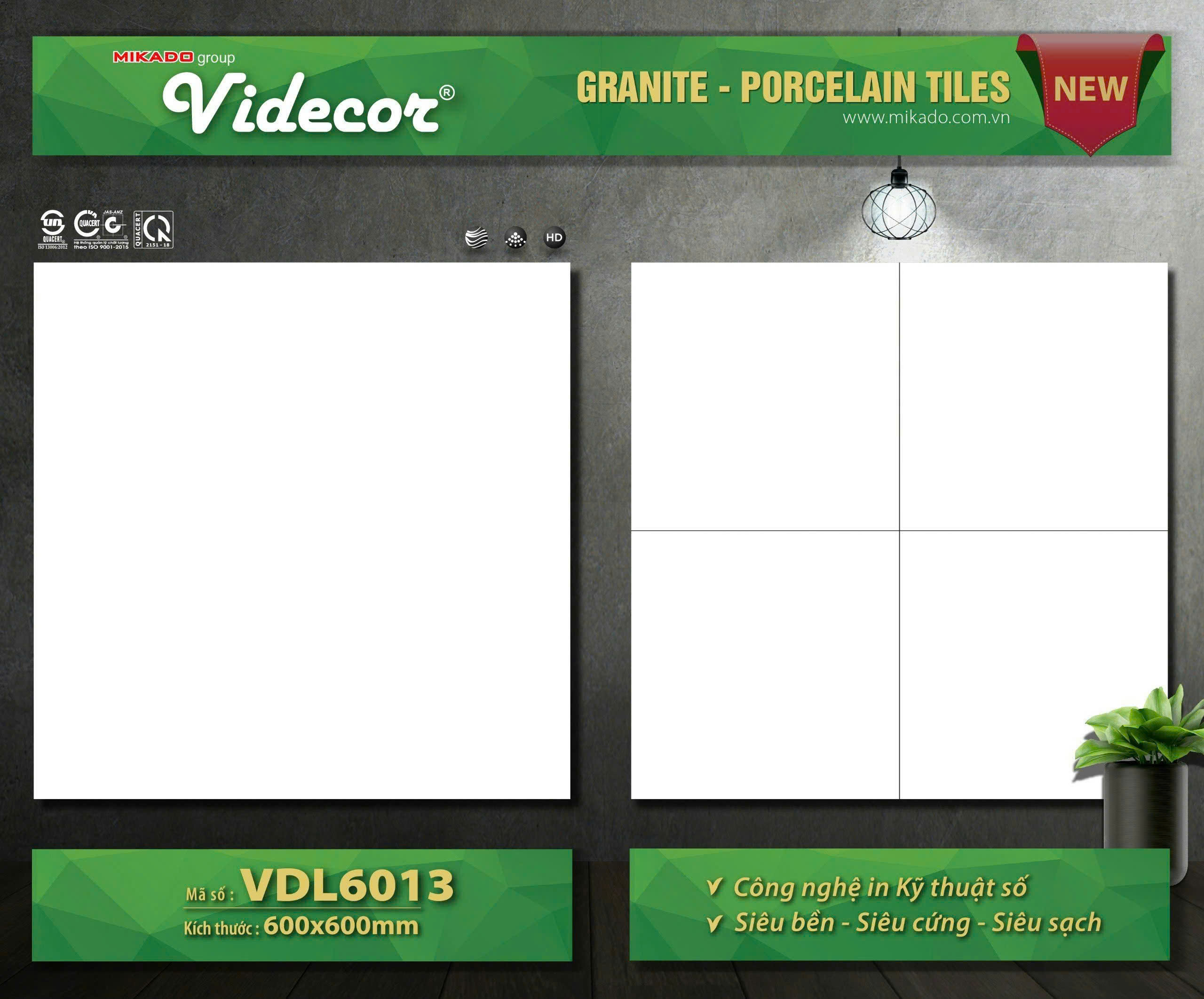 Gạch Lát Nền 60x60cm VDL6013-4807