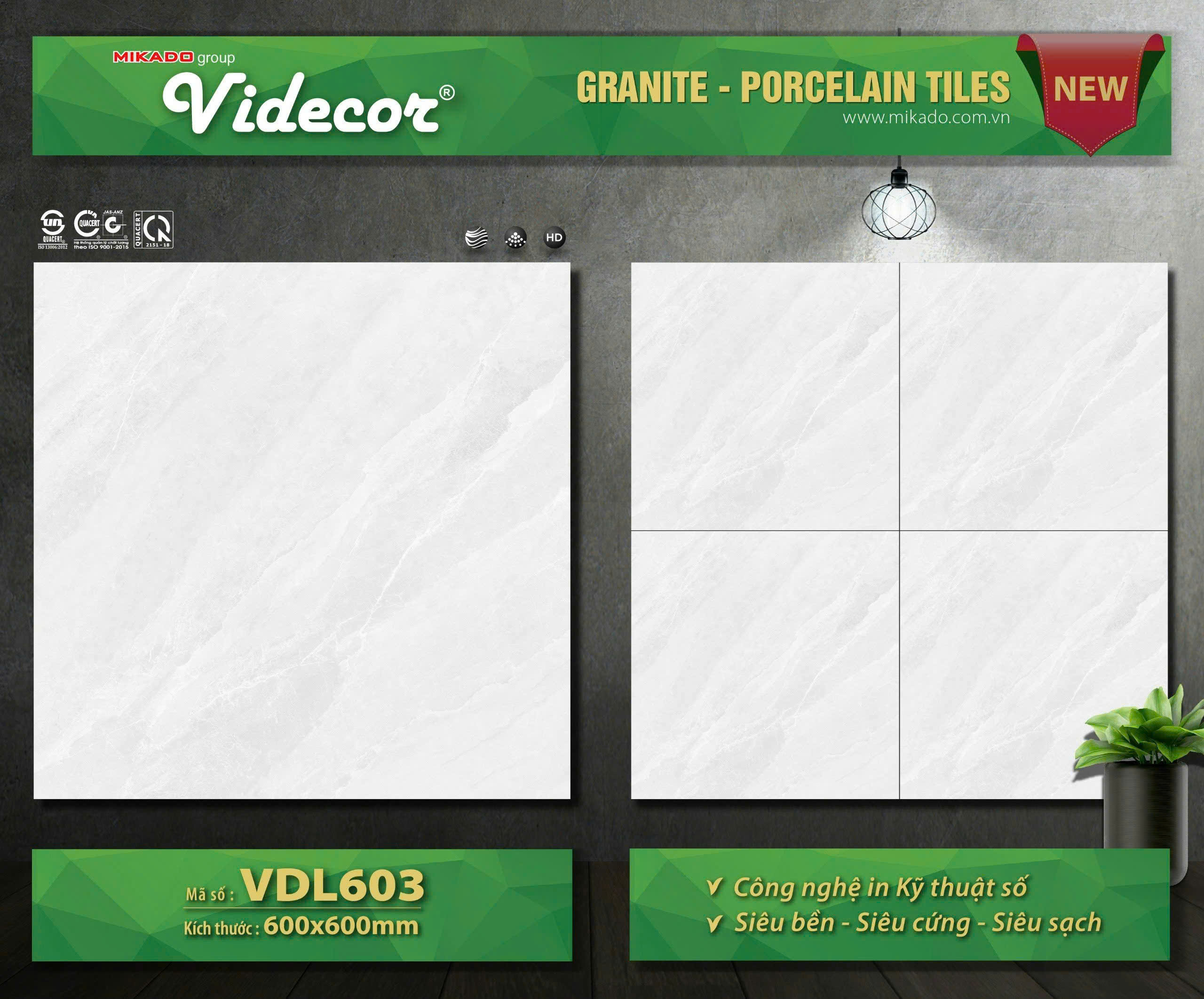 Gạch Lát Nền 60x60cm VDL603-4800