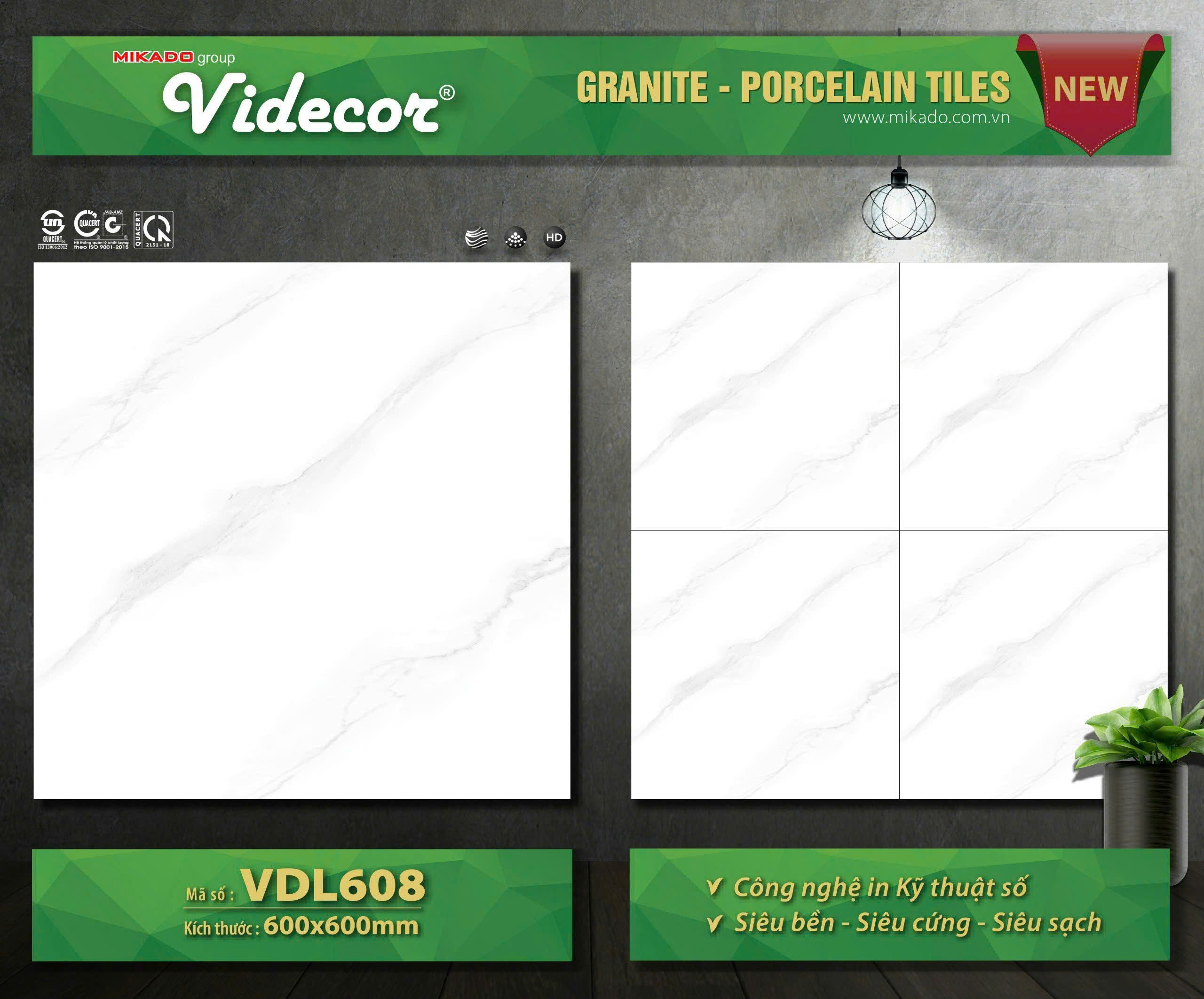 Gạch Lát Nền 60x60cm VDL608-4799