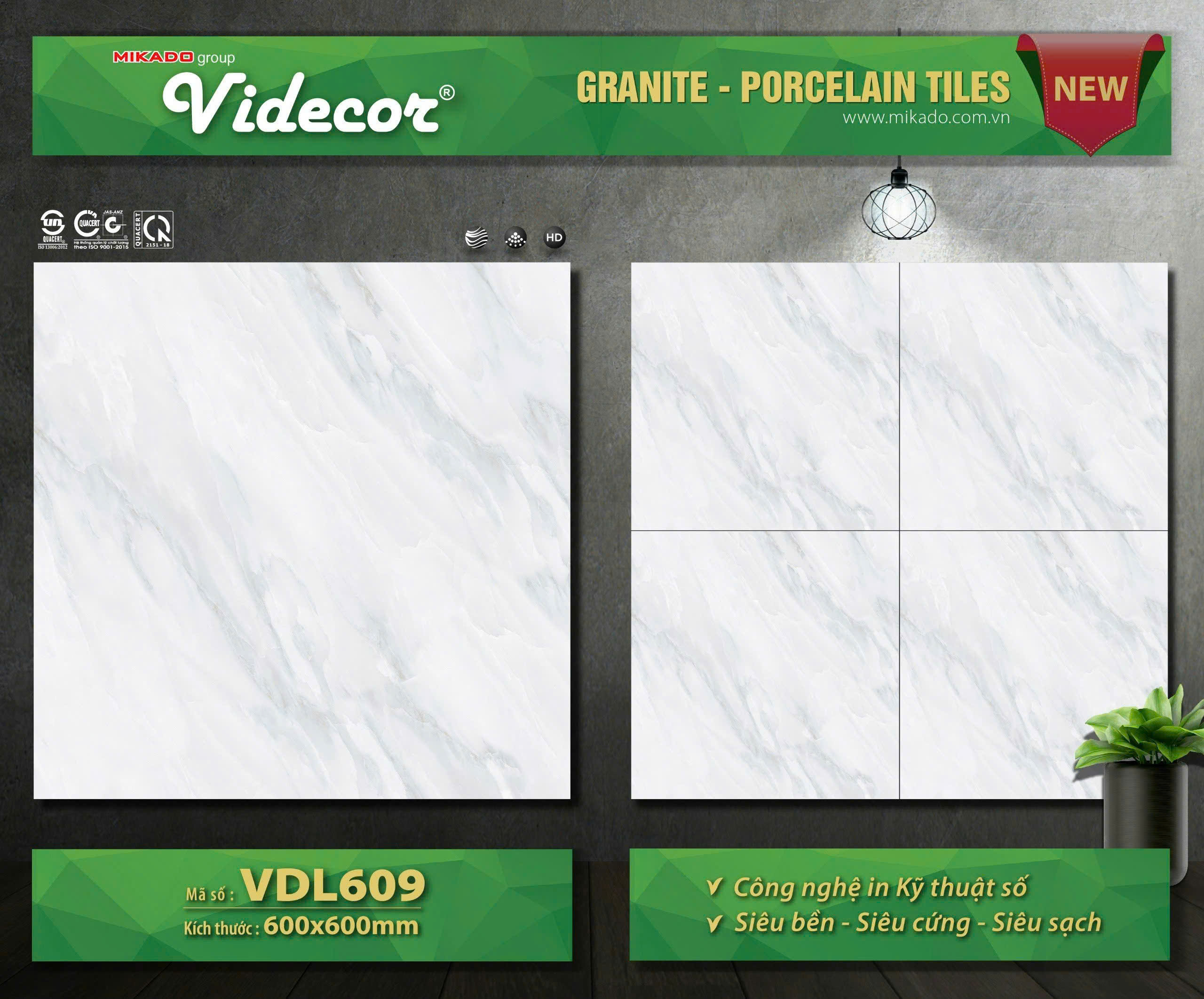 Gạch Lát Nền 60x60cm VDL609-4804