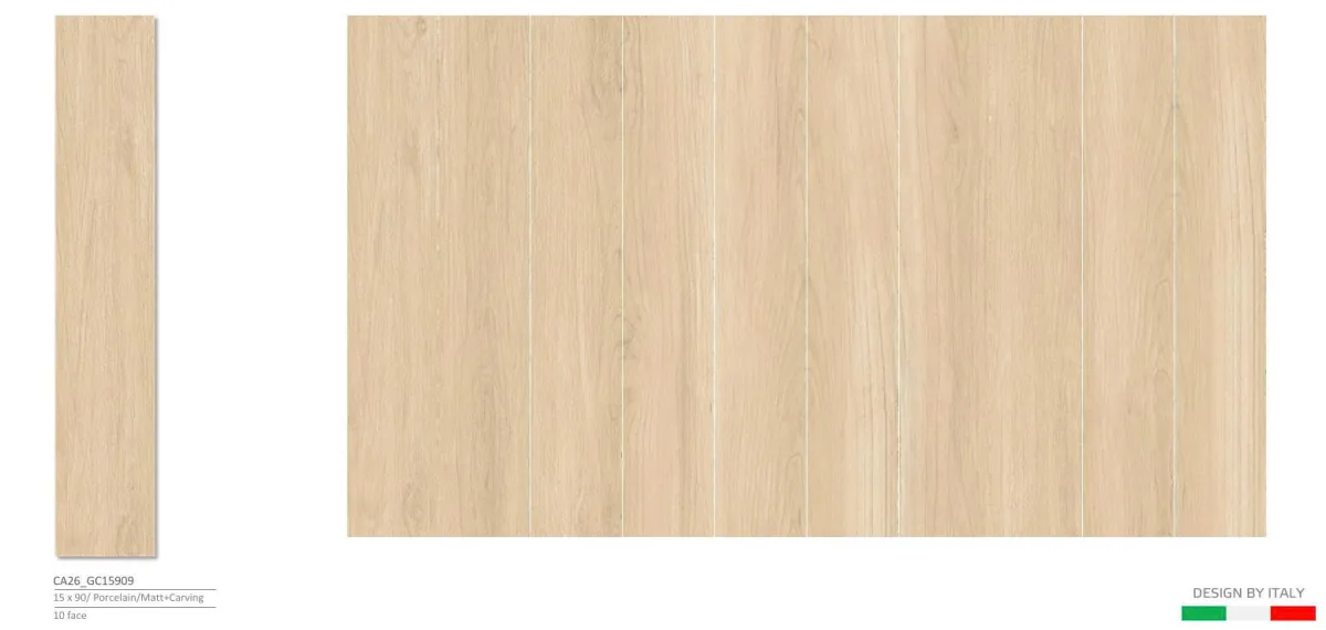 Gạch 0193.5855 Gạch Giả Gỗ 15x90cm 15909 Viglacera 15x90cm