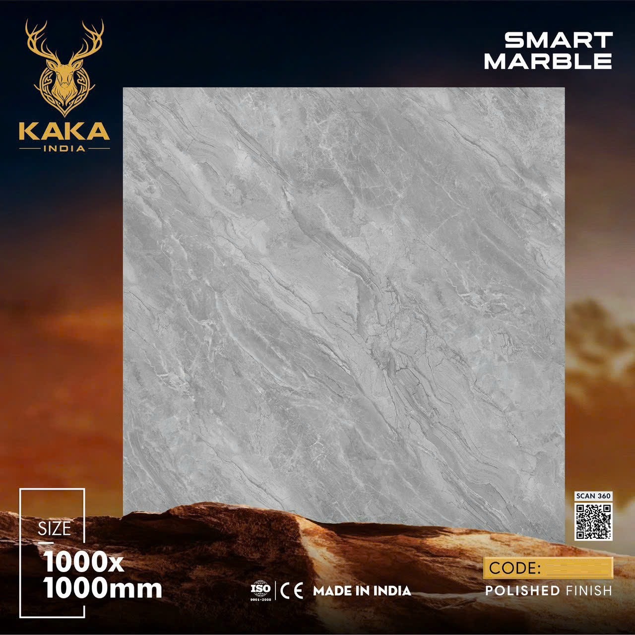 Gạch lát nền 100x100cm ẤN ĐỘ-1582