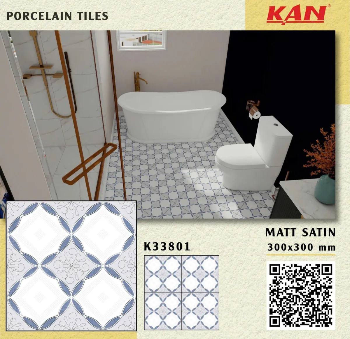 Gạch 0044.5124 Gạch Lát Nền 30x30cm  30x30cm