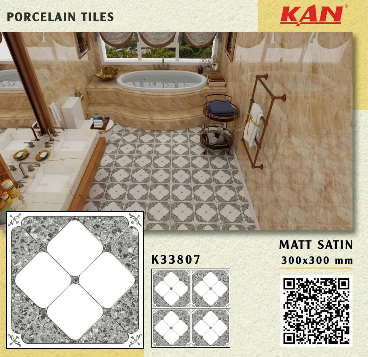 Gạch 0044.5129 Gạch Lát Nền 30x30cm  30x30cm