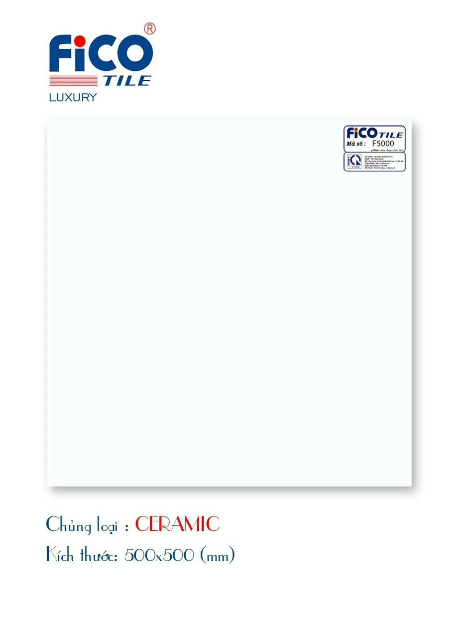 Gạch 0118.1863 Gạch lát nền 50x50 FICO Fico 50x50cm