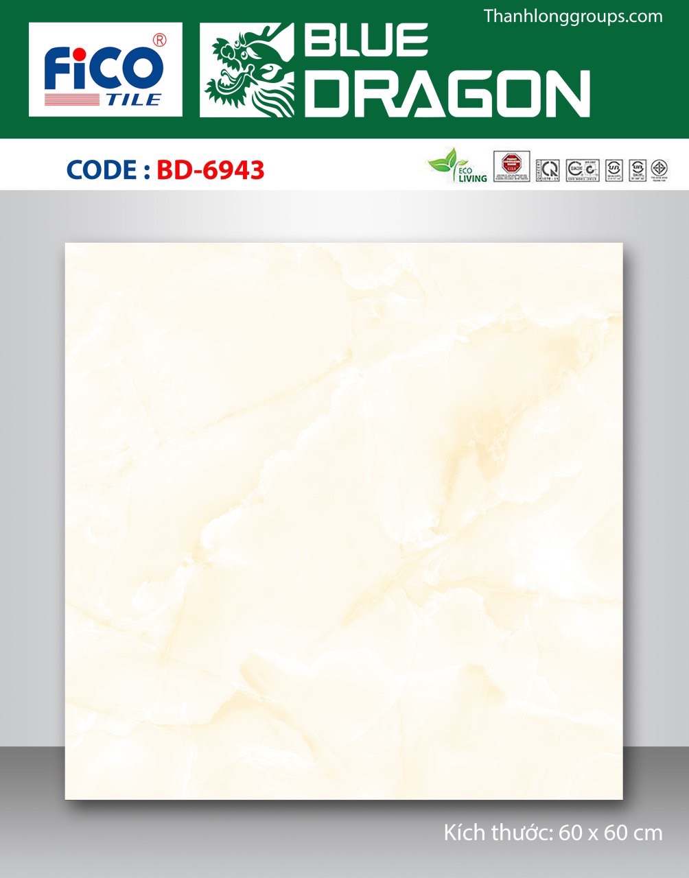 Gạch lát nền 60x60cm TASA-1089