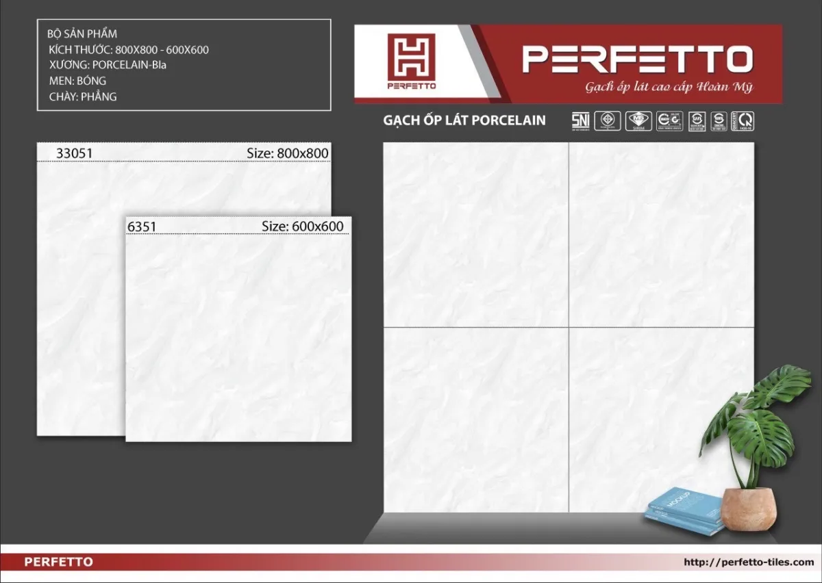 Gạch 0108.1149 Gạch lát nền 80x80 PERFETTO Perfectto 80x80cm