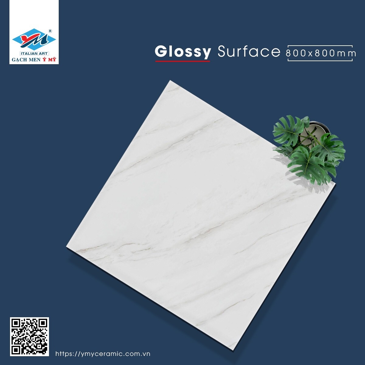 Gạch lát nền 80x80 Ý MỸ-1802
