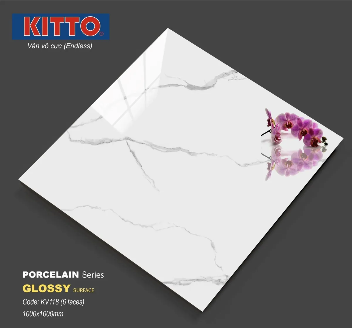 Gạch 0044.0752 Gạch lát nền KITTO 100x100cm Kitto 100x100cm