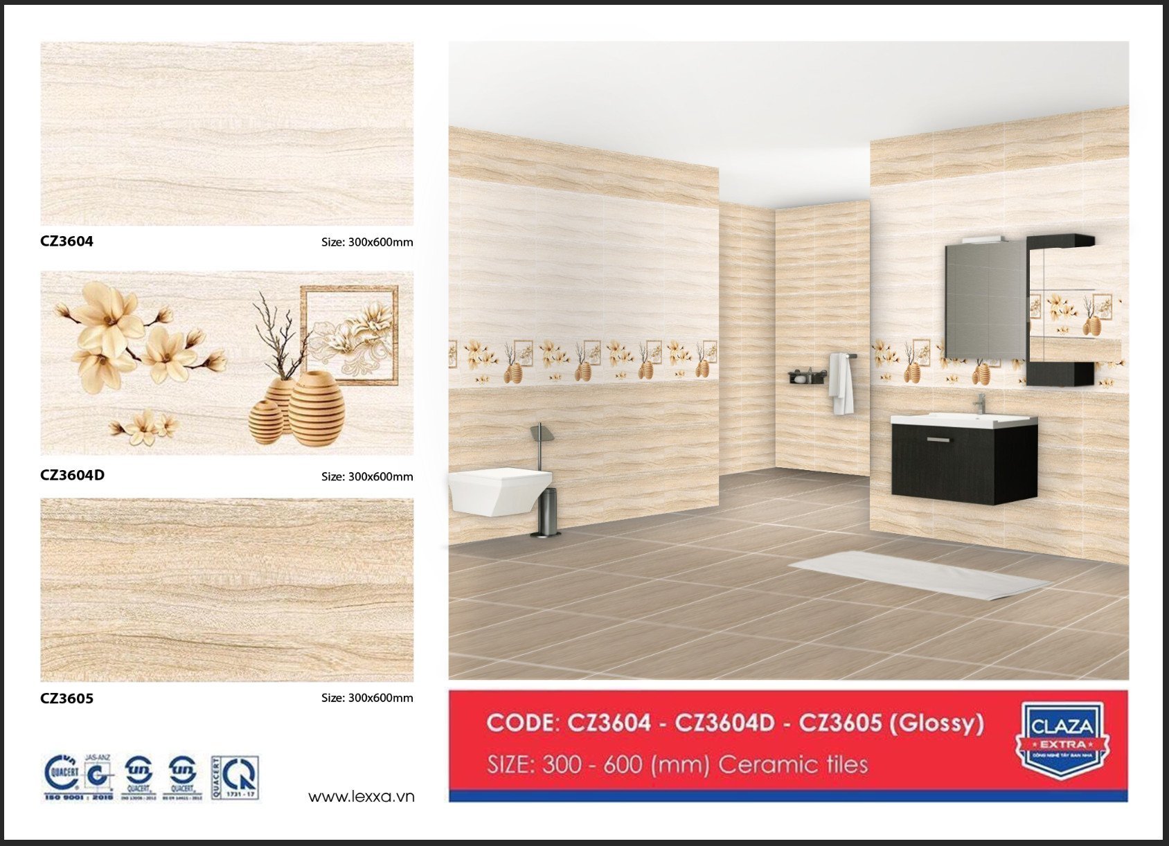 Gạch ốp tường 30x60 CLAZA-1692