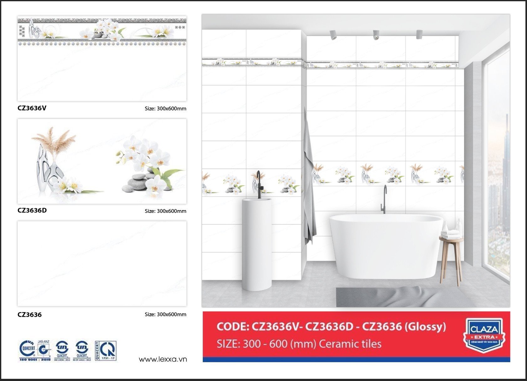 Gạch ốp tường 30x60 CLAZA-1694