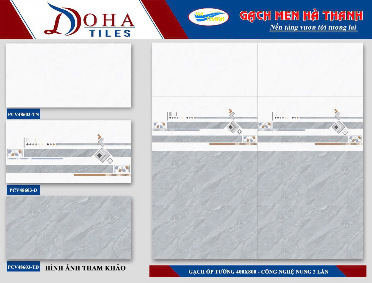 Gạch Ốp Tường 40x80cm Hà Thanh -4302