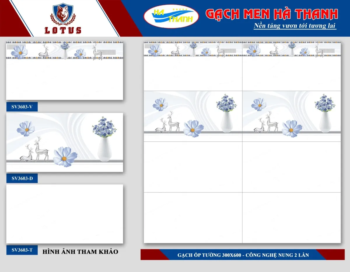 Gạch 0109.1342 Gạch ốp tường 30x60 HÀ THANH Topisa 30x60cm