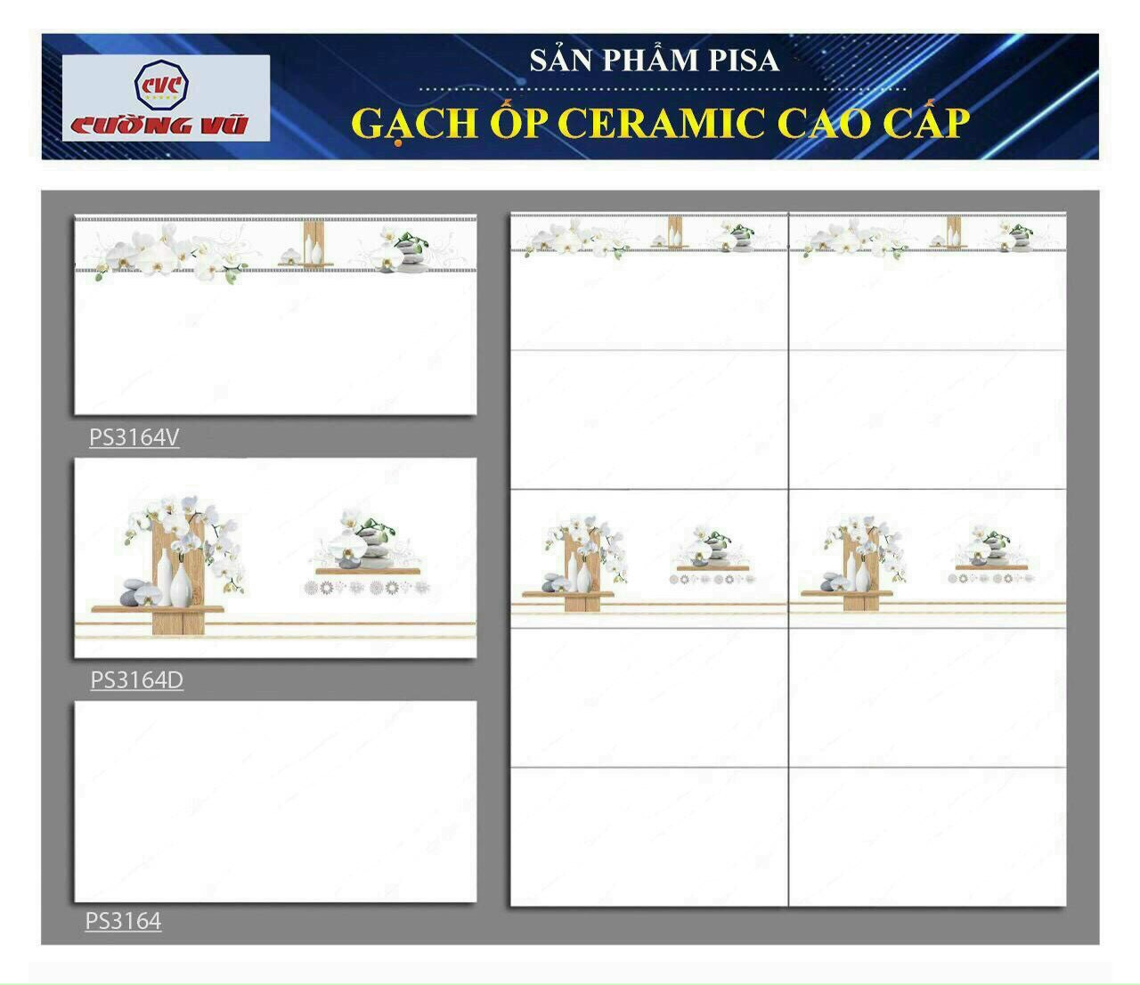 Gạch ốp tường 30x60 PISA-1689