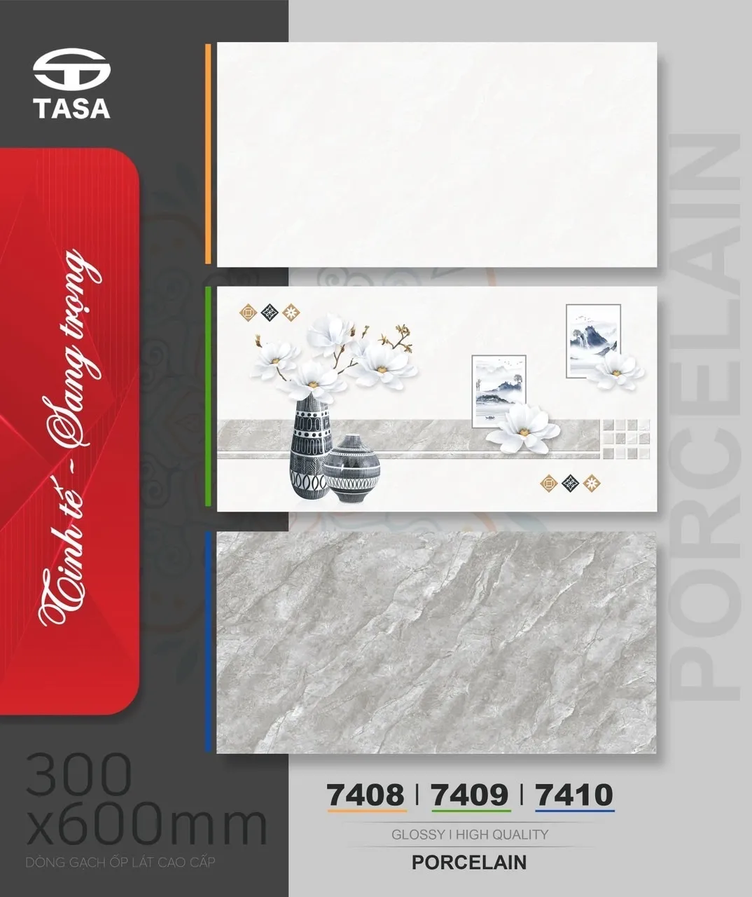 Gạch 0108.1250 Gạch ốp tường 30x60 TASA Tasa 30x60cm