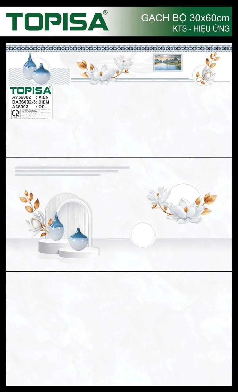 Gạch 0109.1333 Gạch ốp tường 30x60 TOPISA Topisa 30x60cm