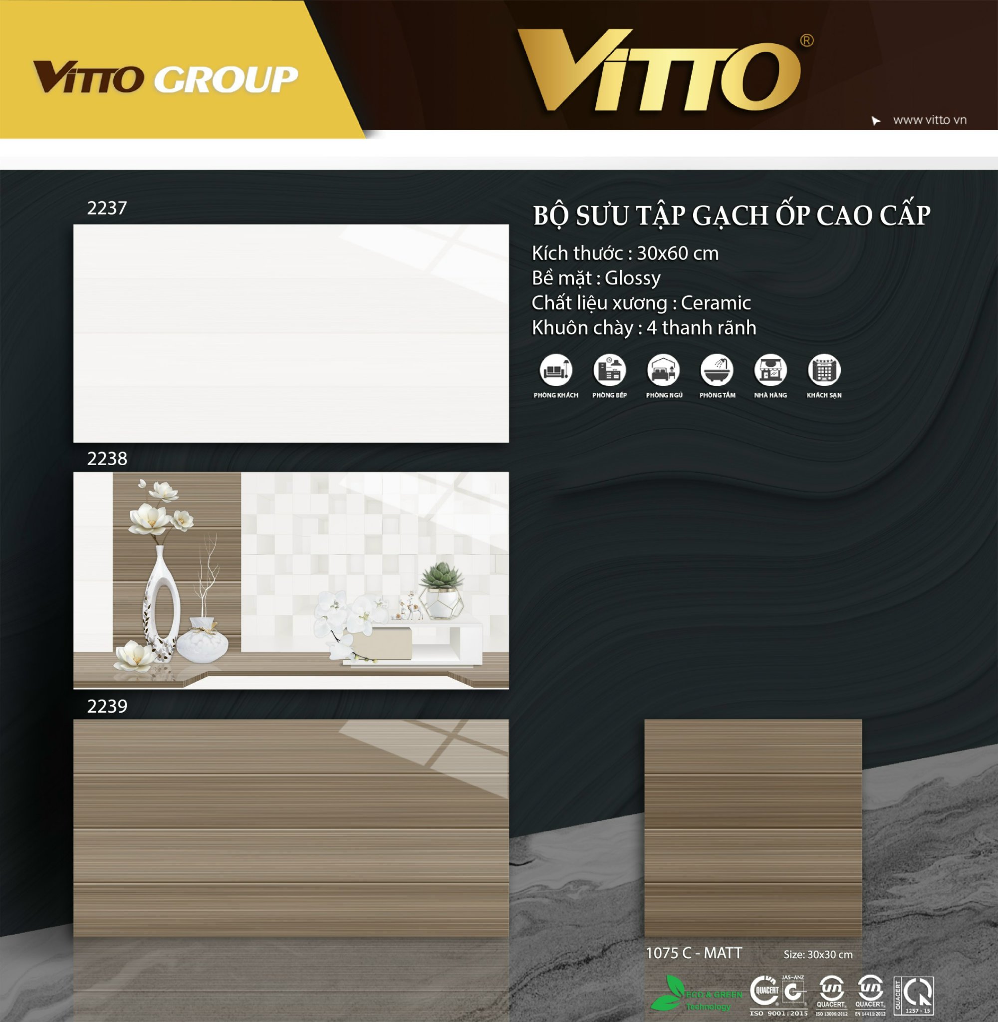 Gạch ốp tường 30x60 VITTO-1498