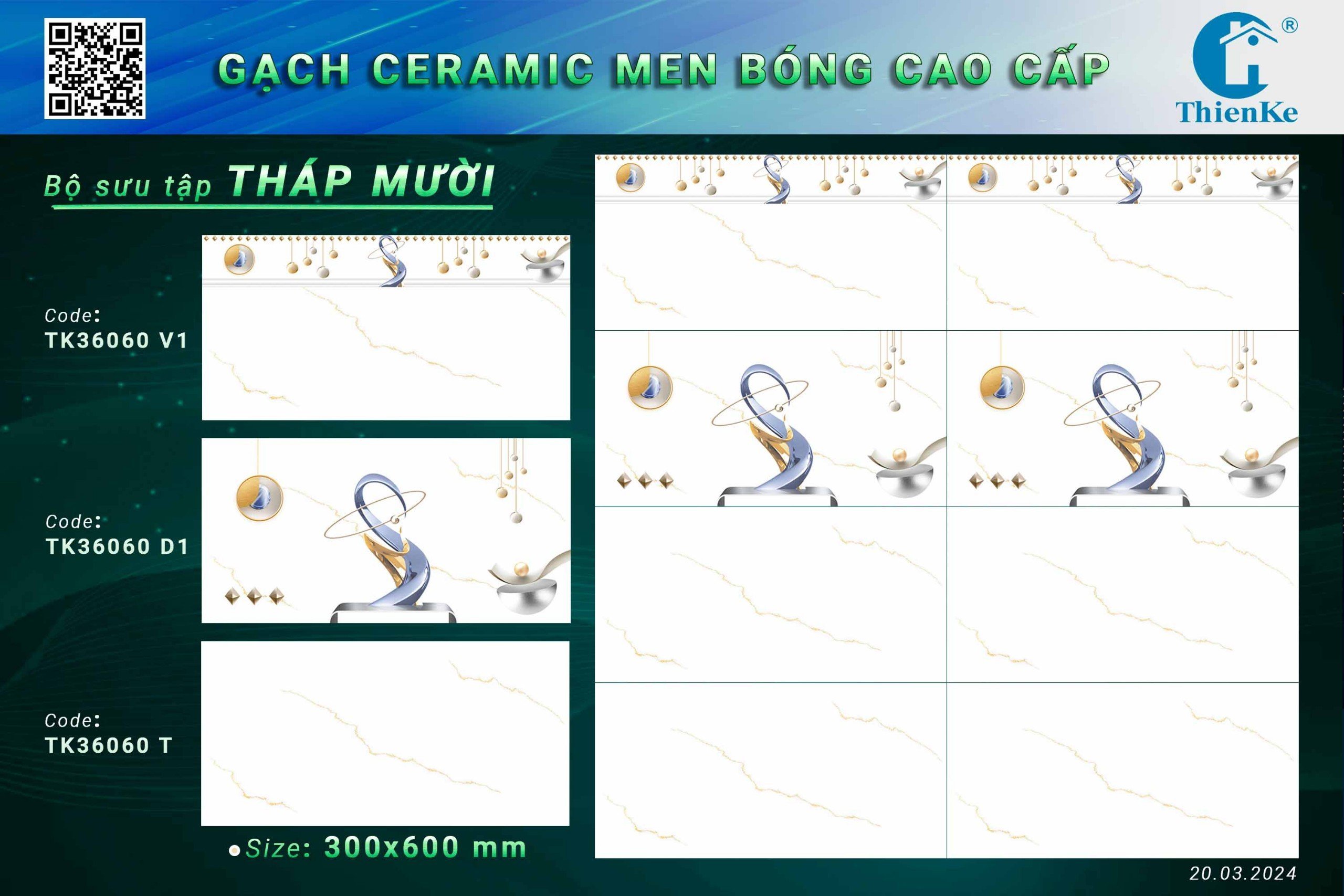 Gạch ốp tường 30x60cm-1293