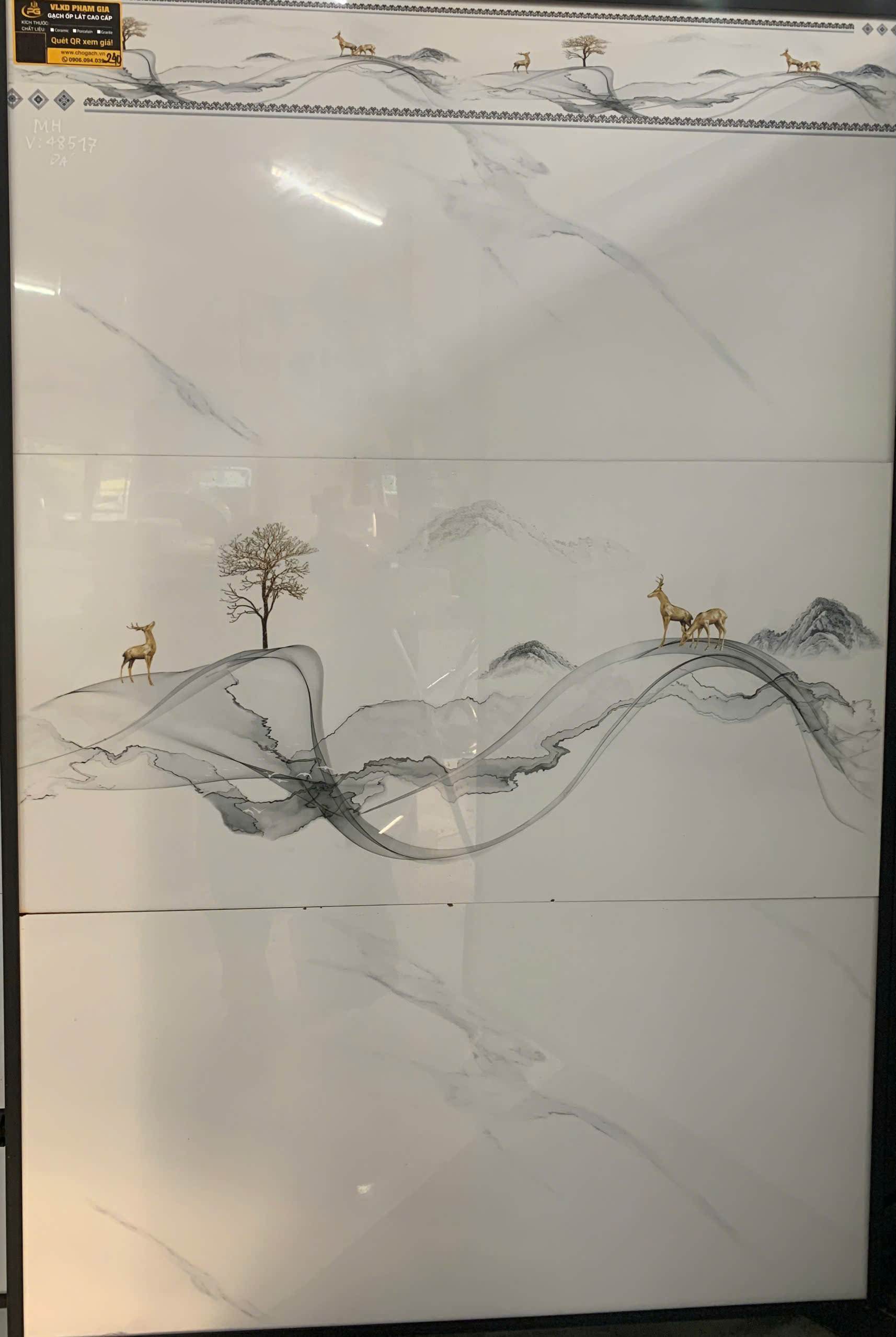 GẠCH ỐP TƯỜNG 40X80 ĐIỂM-4210