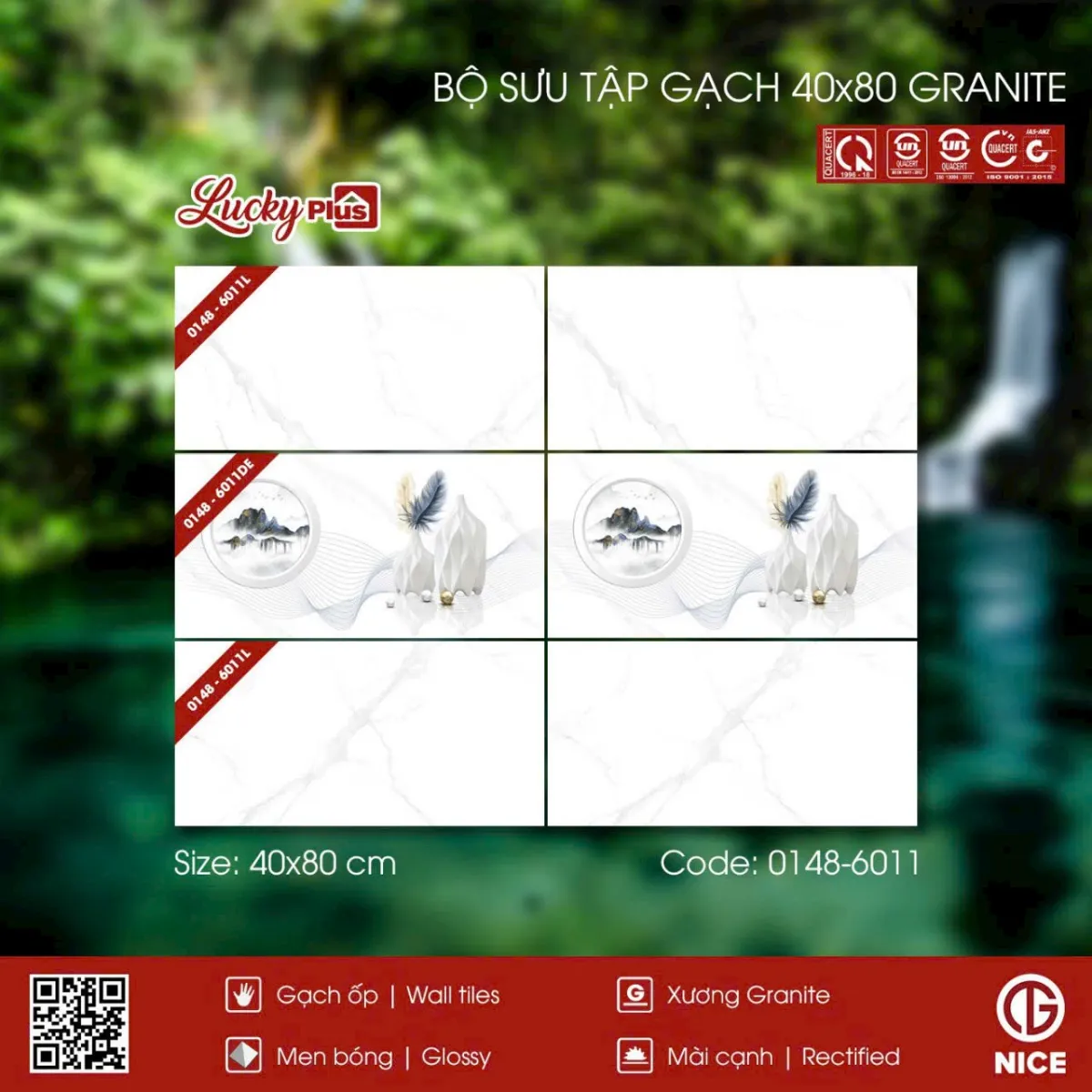 Gạch 0101.1891 Gạch ốp tường 40x80 NICE Nice 40x80cm