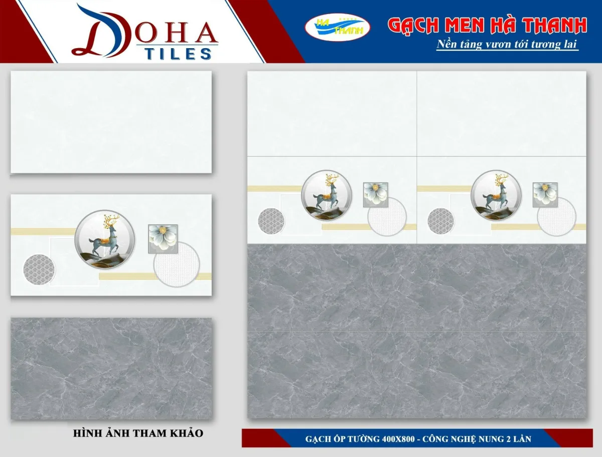 Gạch 0109.1370 Gạch ốp tường 40x80cm HÀ THANH Hà Thanh 40x80cm