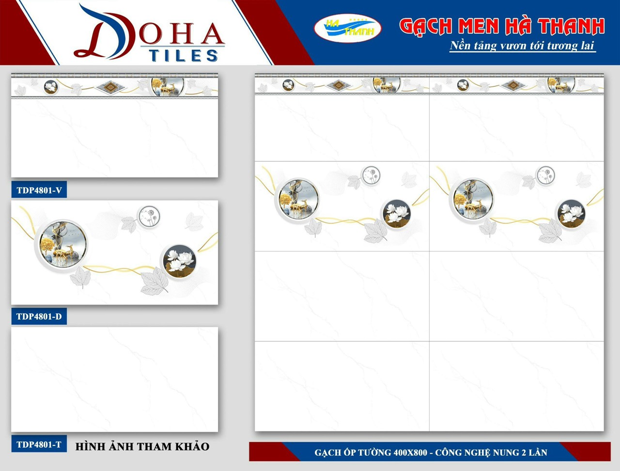 Gạch ốp tường 40x80cm HÀ THANH-1378