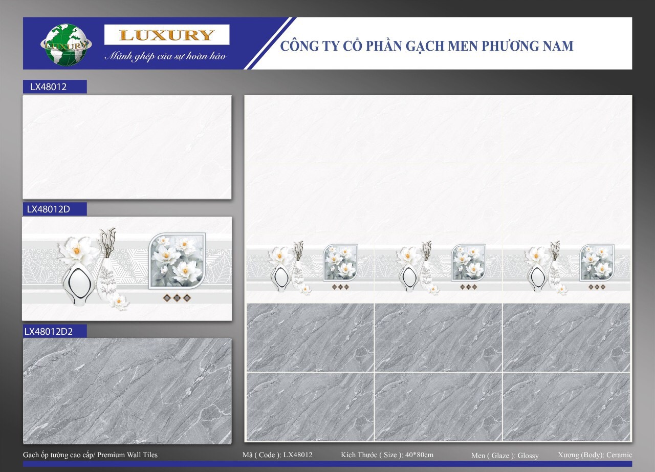 Gạch ốp tường 40x80cm PHƯƠNG NAM-1714