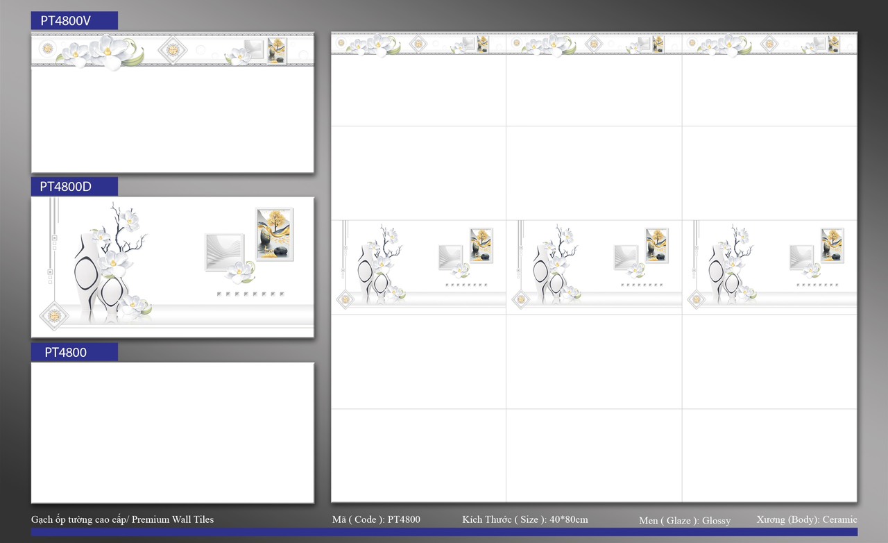 Gạch ốp tường 40x80cm PHƯƠNG NAM-1717