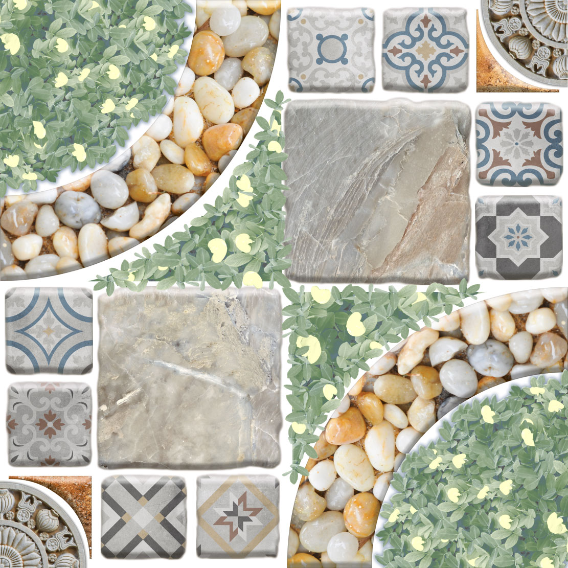 Gạch sân vườn vicera 40x40cm-2705