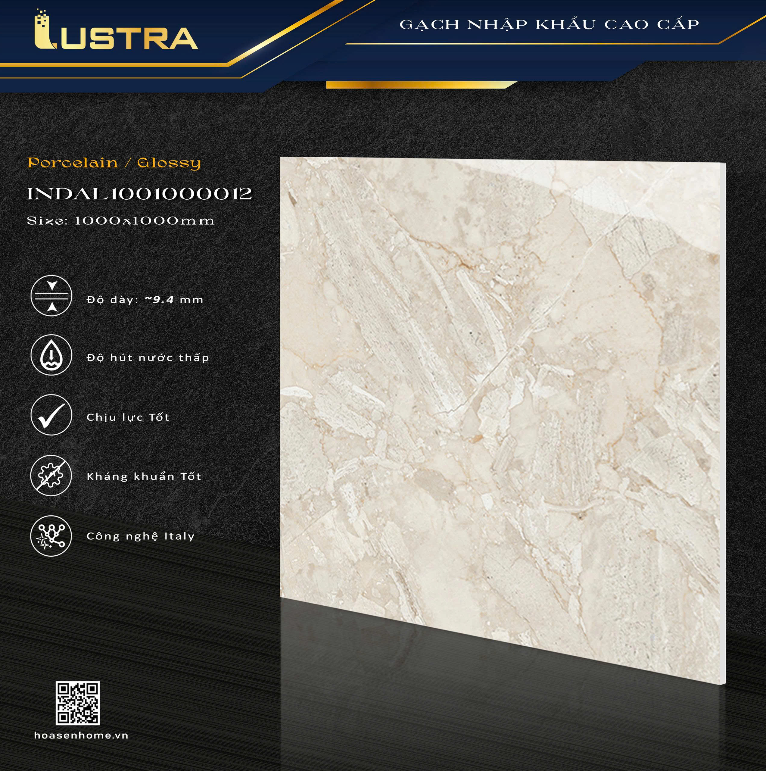 Gạch Lát Nền 100x100cm Nhập Khẩu Ấn Độ 0012-4782